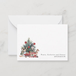 Tarjeta Pequeña Juguetes modernos para árbol de Navidad Cascanuece