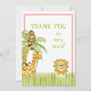 Tarjeta Pequeña Jungle Babies, Chica Notes