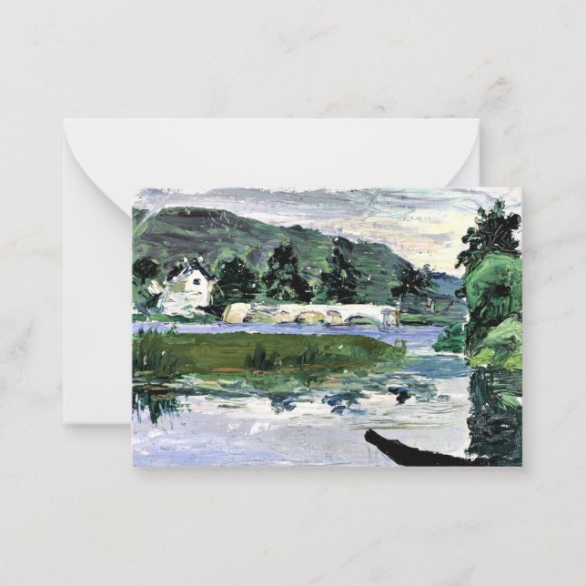 Tarjeta Pequeña Kandinsky - Paisaje con puente (Anverso)