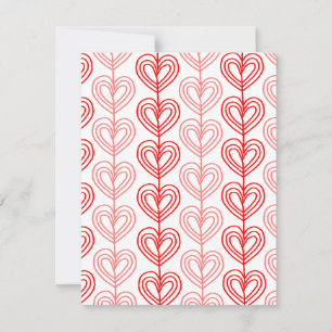 Tarjeta Pequeña Kandinsky Staggered Valentine