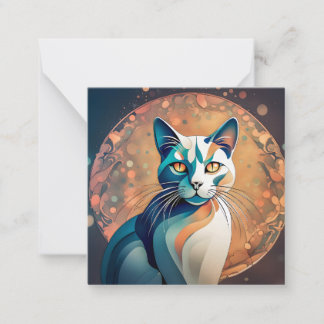 Tarjeta Pequeña Katzenaugen schauen dich an