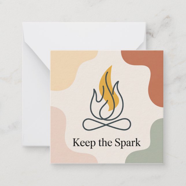 Tarjeta Pequeña Keep The Spark (Anverso)