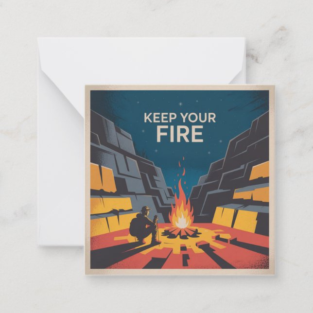 Tarjeta Pequeña Keep Your Fire (Anverso)