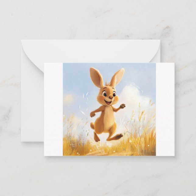 Tarjeta Pequeña Kiki el conejo (Anverso)