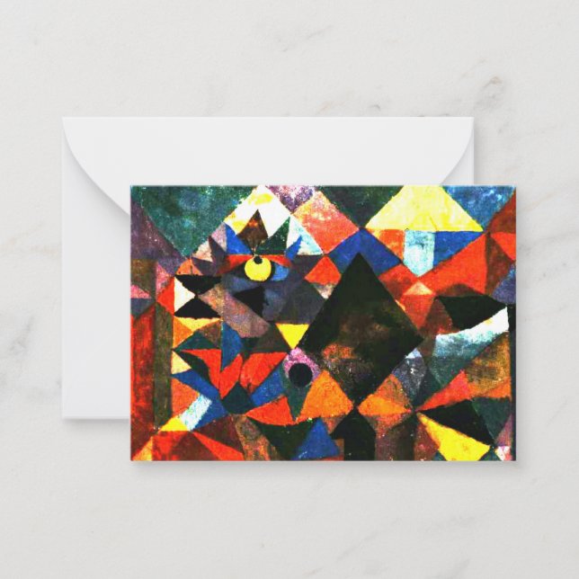 Tarjeta Pequeña Klee - La luz y tanto más (Anverso)