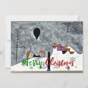 Tarjeta Pequeña Klee - Pintura de invierno, felicitaciones de Navi