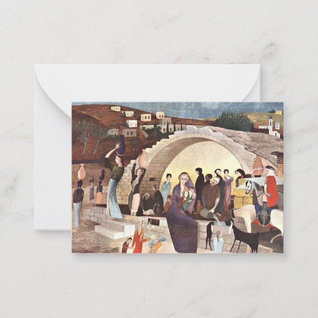 Tarjeta Pequeña Kosztka - El pozo de María en Nazaret (Anverso)