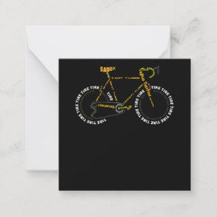 Tarjeta Pequeña La Anatomía En Bicicleta, El Ciclismo En Curso Es 