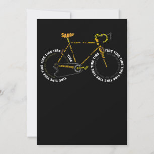 Tarjeta Pequeña La Anatomía En Bicicleta, El Ciclismo En Curso Es 