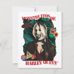 Tarjeta Pequeña La brigada suicida   Harley Quinn Winking