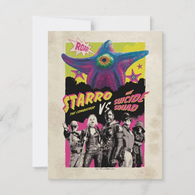 Tarjeta Pequeña La brigada suicida | Starro Contra El Escuadrón De (Anverso)