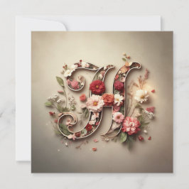 Tarjeta Pequeña La carta H Note Card