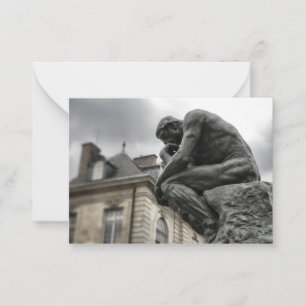 Tarjeta Pequeña La escultura de Rodin en París
