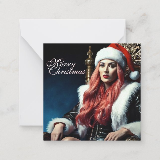 Tarjeta Pequeña La hermana más sexy de Santa María - Feliz Navidad (Anverso)