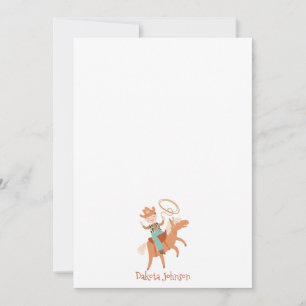 Tarjeta Pequeña La historia personalizada de Cowboy Kid