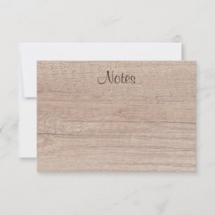 Tarjeta Pequeña La Madera Natural Aspecto Caligrafiado Script Eleg