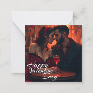 Tarjeta Pequeña La magia del Día de San Valentín con unión románti