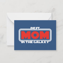 Tarjeta Pequeña La mejor mamá de la galaxia