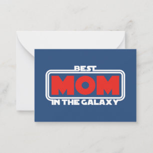 Tarjeta Pequeña La mejor mamá de la galaxia