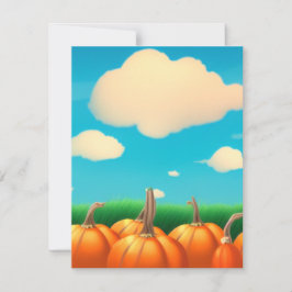 Tarjeta Pequeña La parcela de calabazas