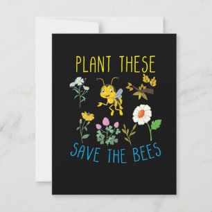 Tarjeta Pequeña La planta de arte de apicultores que salvan a las