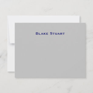 Tarjeta Pequeña La plata azul de Blake le agradece