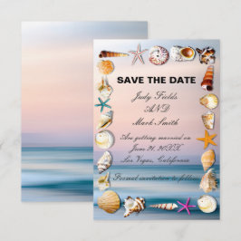 Tarjeta Pequeña La Playa Tropical De Arena Y Las Aguas Marinas Sal