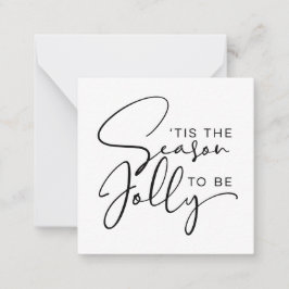 Tarjeta Pequeña La Temporada para Ser Alegre Vacaciones