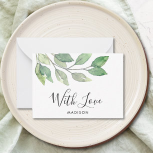 Tarjeta Pequeña La vegetación con amor