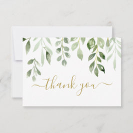 Tarjeta Pequeña La vegetación deja cartas de agradecimiento