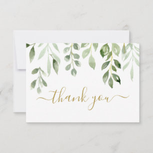 Tarjeta Pequeña La vegetación deja cartas de agradecimiento