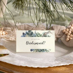 Tarjeta Pequeña La vegetación del invierno   Ivory Serás Mi Novia