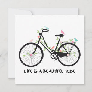 Tarjeta Pequeña La vida es un hermoso viaje notecard 5x5