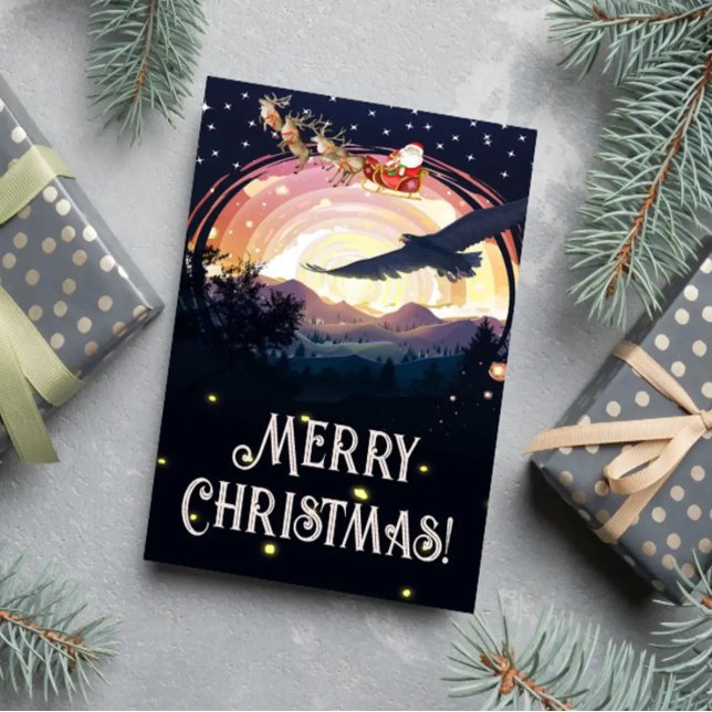 Tarjeta Pequeña La vigilancia de Eagle sobre Santa (Subido por el creador)