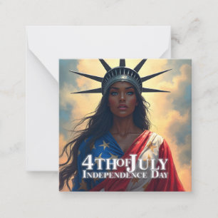 Tarjeta Pequeña Lady Liberty Reimaginada: Una Nueva Cara de la Lib
