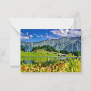 Tarjeta Pequeña Lago Escenario de Bergsee, Alemania