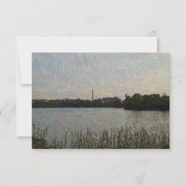 Tarjeta Pequeña Lago Menomin (Anverso)