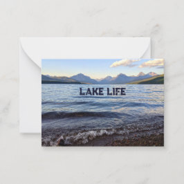 Tarjeta Pequeña Lake Life Notecard