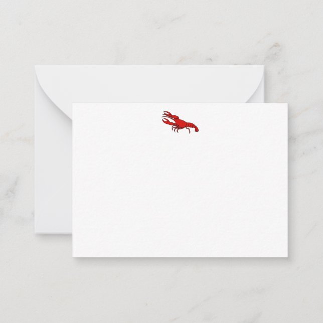 Tarjeta Pequeña Langosta (Anverso)