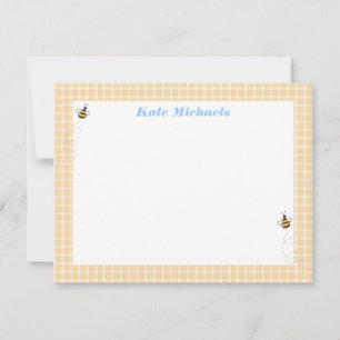 Tarjeta Pequeña Las abejas ocupadas personalizaron los efectos de