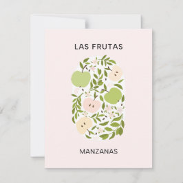 Tarjeta Pequeña Las Frutas: Manzanas - Mercado Apple