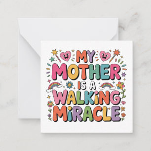 Tarjeta Pequeña Las madres son ángeles que nos levantan cuando nue