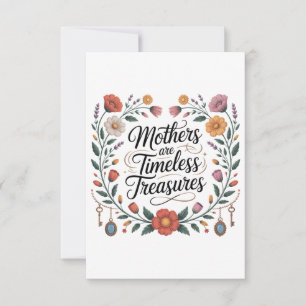 Tarjeta Pequeña Las madres son tesoros sin tiempo