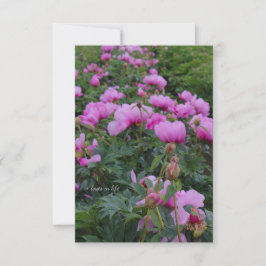 Tarjeta Pequeña Lavender Peonies