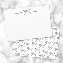 Lazo personalizado negro y blanco elegante