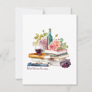 Tarjeta Pequeña Leer entre los vinos