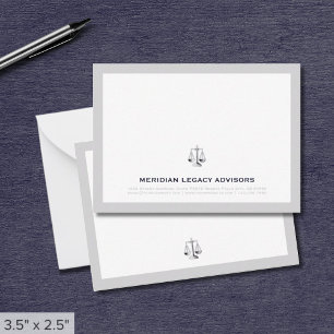 Tarjeta Pequeña Legal simple elegante