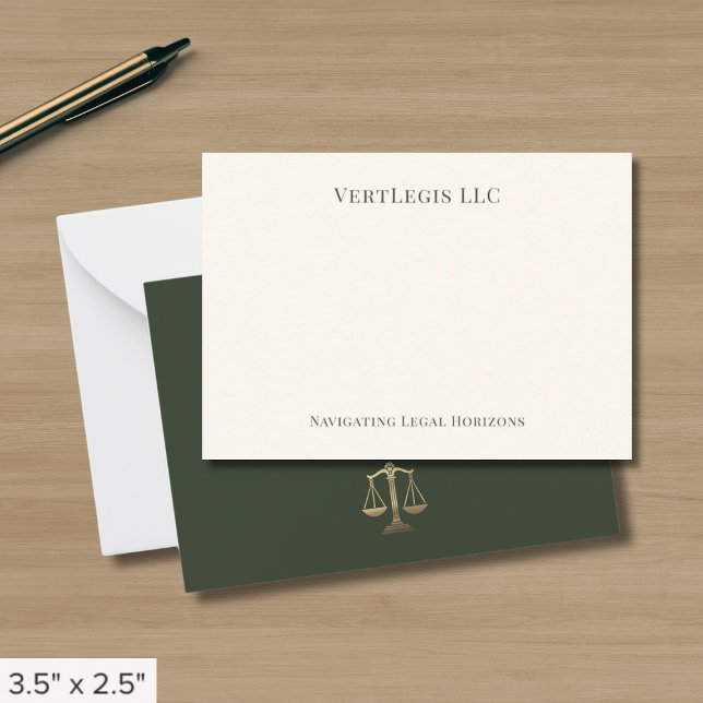 Tarjeta Pequeña Legal simple elegante (Subido por el creador)