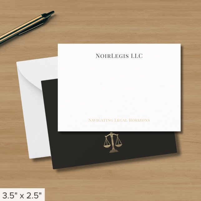Tarjeta Pequeña Legal simple elegante (Subido por el creador)