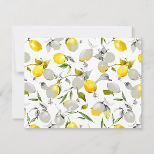 Tarjeta Pequeña Lemones acuarelas 21
